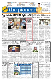Lucknow on Ing, Door-To-Door Survey and &4>4C>%) Shamshery Directed Them Not to Tamper with Pros- September 30, 2020