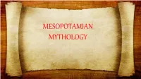 Mesopotamian Mythology