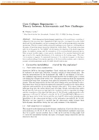 Core Collapse Supernovae — Theory Between Achievements and New Challenges