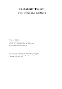 Probability Theory: the Coupling Method