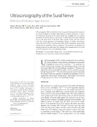 Ultrasonography of the Sural Nerve Normal and Pathologic Appearances