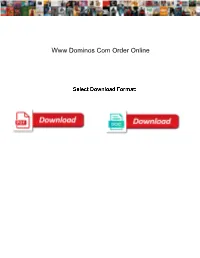 Www Dominos Com Order Online