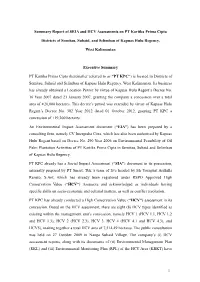 1 Summary Report of SEIA and HCV Assessments on PT Kartika Prima