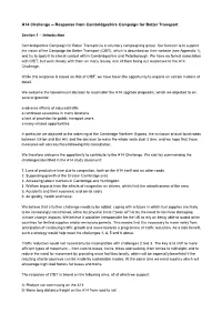 A14 Challenge -- Response from Cambridgeshire Campaign for Better Transport
