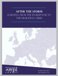 After the Storm: Learning from the EU Response to the Migration Crisis