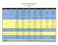 Augustana College Dining Services Gerber CSL Dining Room Menu Week 2