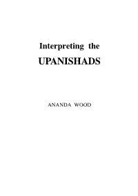 Interpreting the UPANISHADS