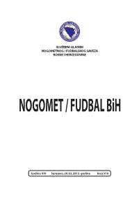 NOGOMET / FUDBAL Bih