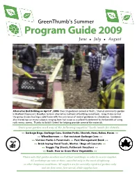 Program Guide 2009 June N July N August