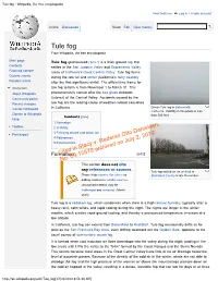 Tule Fog - Wikipedia, the Free Encyclopedia