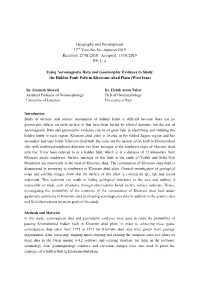 1 Geography and Development 17 Year-No.56– Autumn 2019