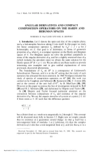 Angular Derivatives and Compact Composition Operators on the Hardy and Bergman Spaces