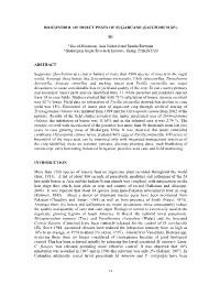 Biocontrol of Insect Pests of Sugarcane (Saccharum Sp