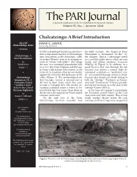 Chalcatzingo:Abrief Introduction Special DAVID C