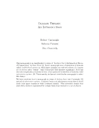 Domain Theory: an Introduction