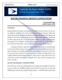 Electro Magnetic Aircraft Launch System