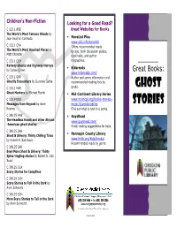 Ghost Stories Great Reading Suggestions for Boys