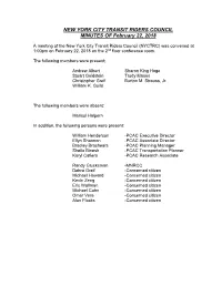 NYCTRC Minutes 2.22.18 W Presentation
