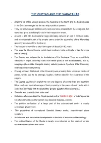 The Guptas and the Vakatakas