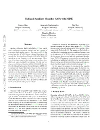 Unbiased Auxiliary Classifier Gans with MINE