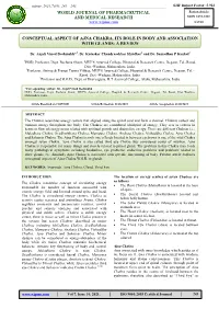 Conceptual Aspect of Ajna Chakra, Its Role in Body and Association with Glands: a Review
