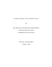 Corruption at the Border: Violence and Security Concerns