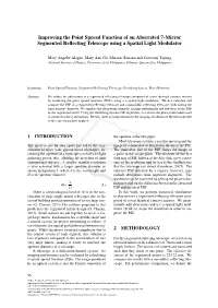 Improving the Point Spread Function of an Aberrated 7-Mirror Segmented Reﬂecting Telescope Using a Spatial Light Modulator