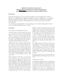 Project Goals in This Lab, You Will Learn to Use the Technique of Cellulose