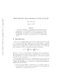 Sheaf Theoretic Characterization of Étale Groupoids