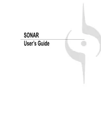 SONAR 8.5 User's Guide