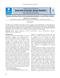 THEORY and PRACTICES of ECONOMIC REGIONALISM: a CASE STUDY of BRICS Ashameem .C C., Bk