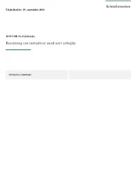 Beretning Om Initiativer Mod Sort Arbejde
