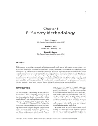 E-Survey Methodology