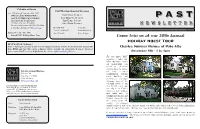 Fall 2007 PAST Newsletter