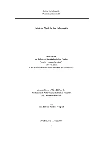 Intuitive Modelle Der Informatik