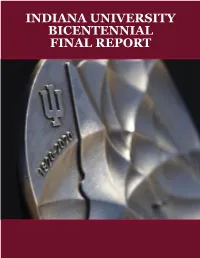 Indiana University Bicentennial Final Report
