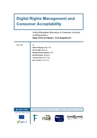 Digital Rights Management and Consumer Acceptability