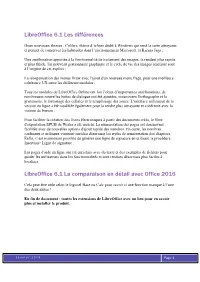 Libreoffice Office 365 Les Différences