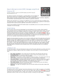 How to Decrypt a Lorenz SZ42 Message Using Virtual Colossus 3D