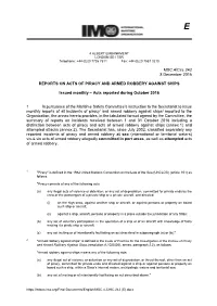 MSC.4/Circ.242 8 December 2016 REPORTS on ACTS of PIRACY