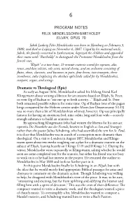Program Notes Dramatic Vs Theological