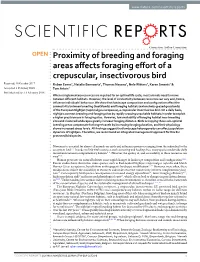 Proximity of Breeding and Foraging Areas Affects Foraging Effort of A