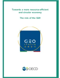 Towards a More Resource-Efficient and Circular Economy the Role of The