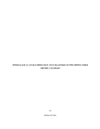 1 Mineralogical Characterization And