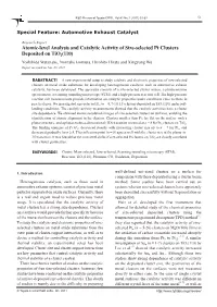7. Atomic-Level Analysis and Catalytic Activity of Size-Selected Pt Clusters Deposited on Tio 2