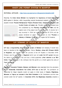 Inner Line Permit System in Manipur