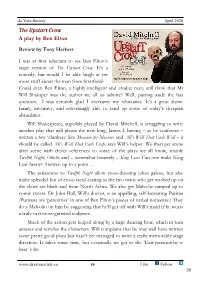 The Upstart Crow a Play by Ben Elton