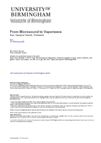 University of Birmingham from Microsound to Vaporwave