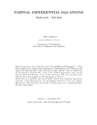 Partial Differential Equations
