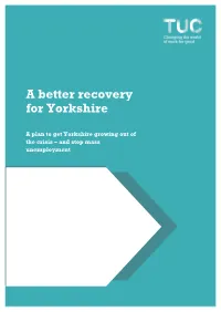 A Better Recovery for Yorkshire